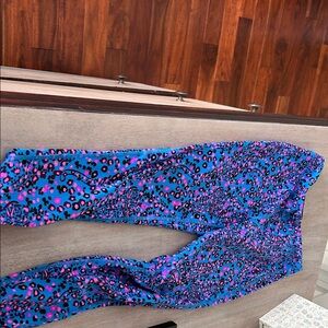 Lilly Pulitzer Blue and Pink Kids Leggings